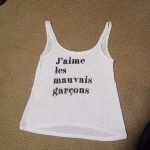 H&M women's white tank top